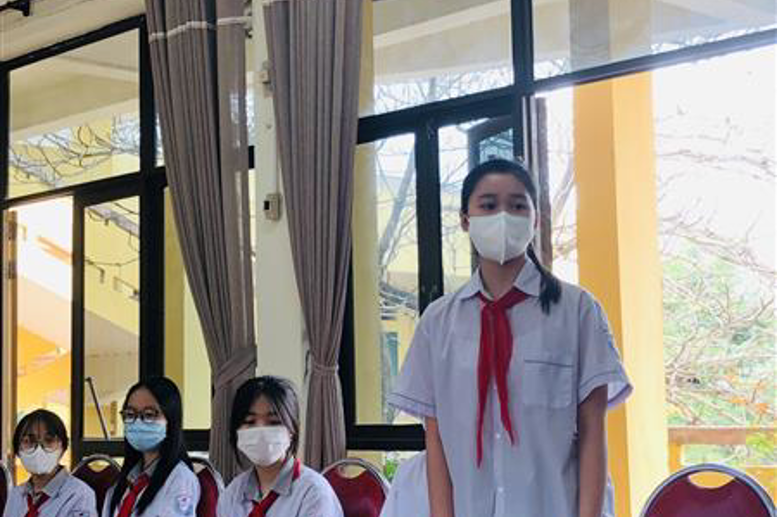 em Đỗ Mai Khanh – đạt giải Nhất môn Sinh học cấp TP