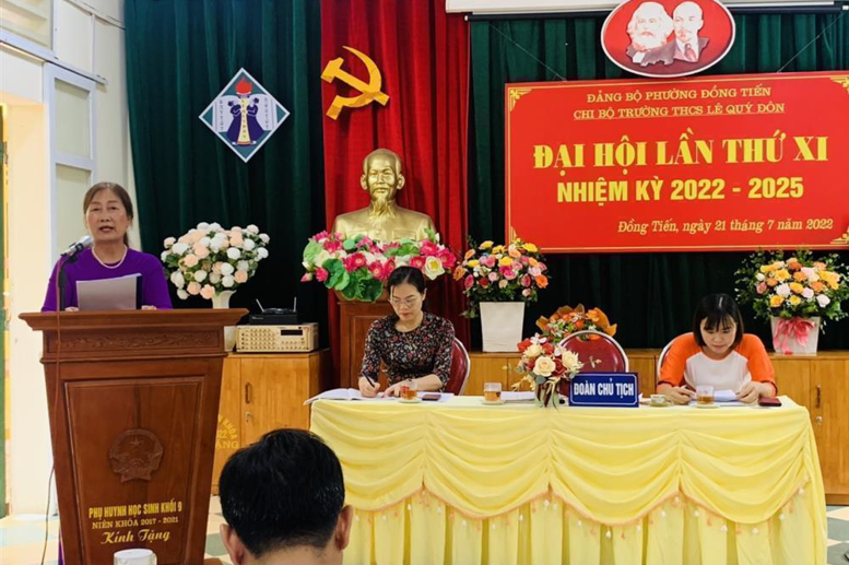 Đ/c Phạm Thị Hải Châu - Bí thư Chi bộ nhà trường