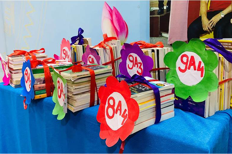 Những cuốn sách được thắt nơ, sẽ nở hoa trong tâm hồn của học trò yêu sách