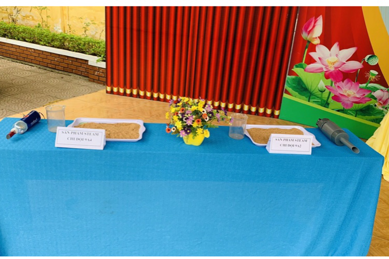 Sản phẩm máy hút bụi của các em học sinh khối 9