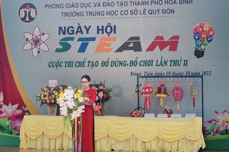 Cô giáo Mai Thi Thu Thủy với bài phát biểu về ý nghĩa ngày 20-10