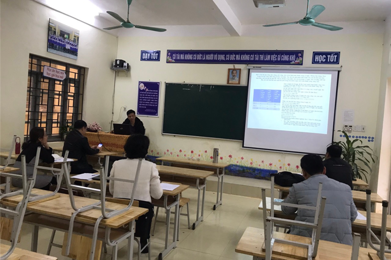 Trao đổi về chuyên môn, phương pháp, góp ý giờ dạy môn Toán