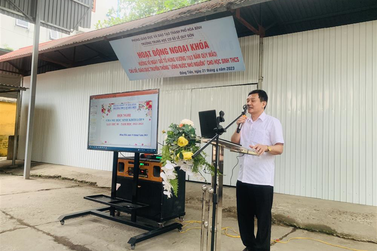 Ông Nguyễn Văn Duấn - Trưởng ban đại diện cha mẹ học sinh nhà trường