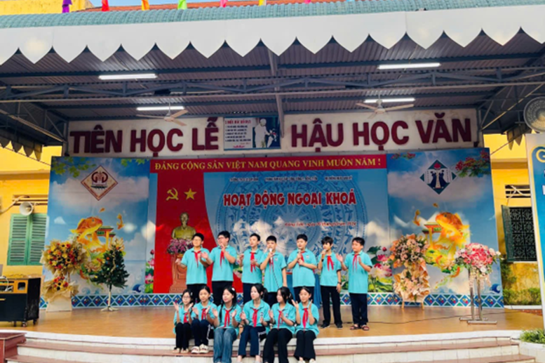 Tiết mục văn nghệ ấn tượng của các em lớp 6A2