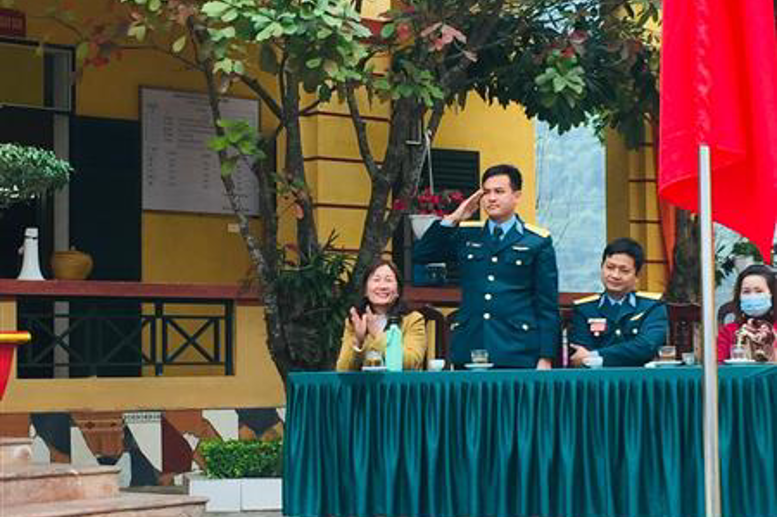 Đại uý Trần Văn Nguyện - Bí thư Đảng uỷ - Chính trị viên tiểu đoàn