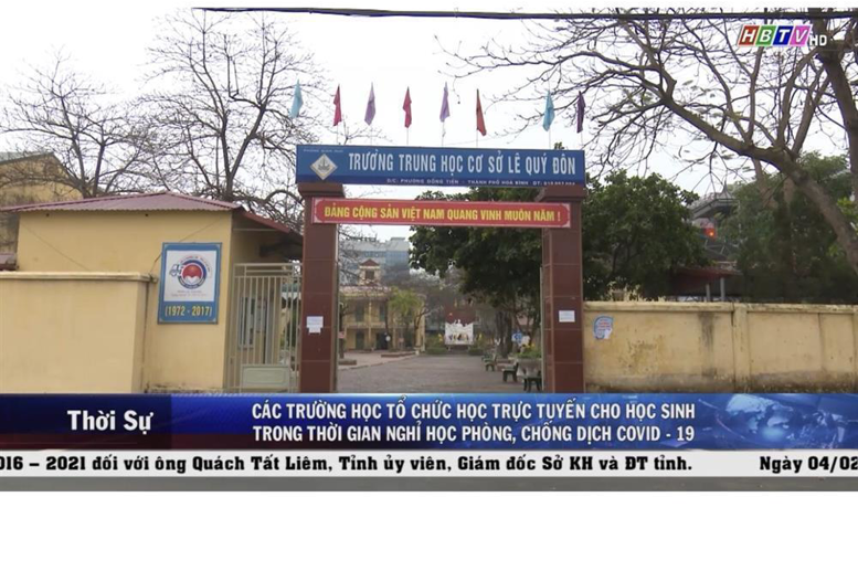 Trường THCS Lê Quý Đôn tp Hòa Bình tiên phong trong dạy học trực tuyến đợt nghỉ dịch Covid 19