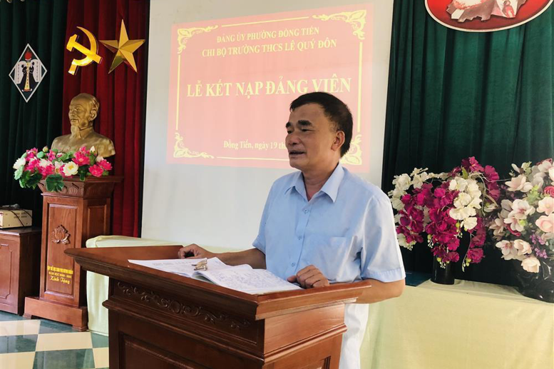 Đồng chí Nguyễn Văn Thắng- Đảng ủy viên-Chủ tịch Hội Cựu chiến binh phường Đồng Tiến.