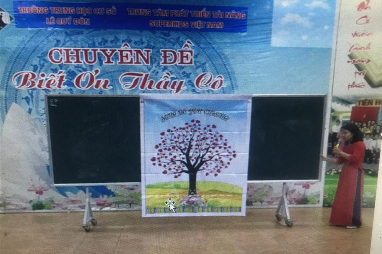 Cô giáo Nguyễn Thị Quỳnh Nga – Trưởng phòng đào tạo trung tâm Superkids